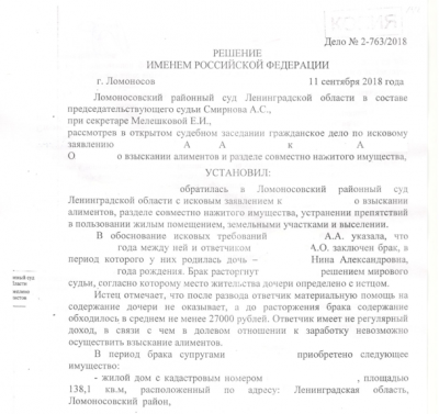 Бракоразводный процесс
